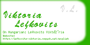 viktoria lefkovits business card